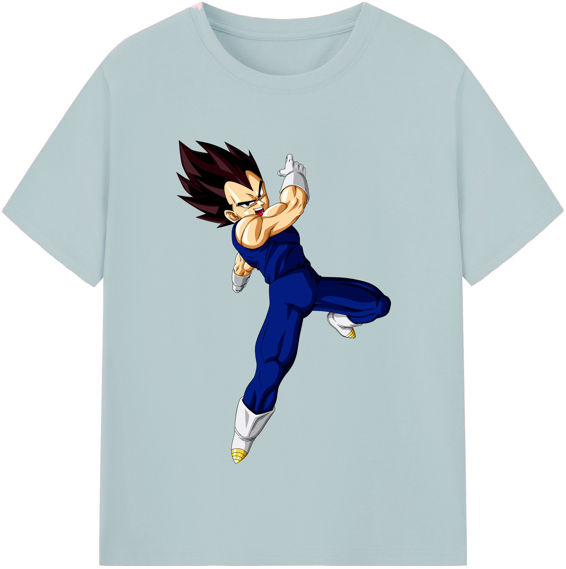 （画像用） ドラゴンボール ベジータ四世（Bejīta Yonsei）DRAGON BALL Vegeta IV 綿100％半袖Tシャツ（フロントプリント）